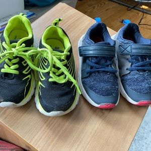 *2 pair*  used toddler boys tennis shoes size 11